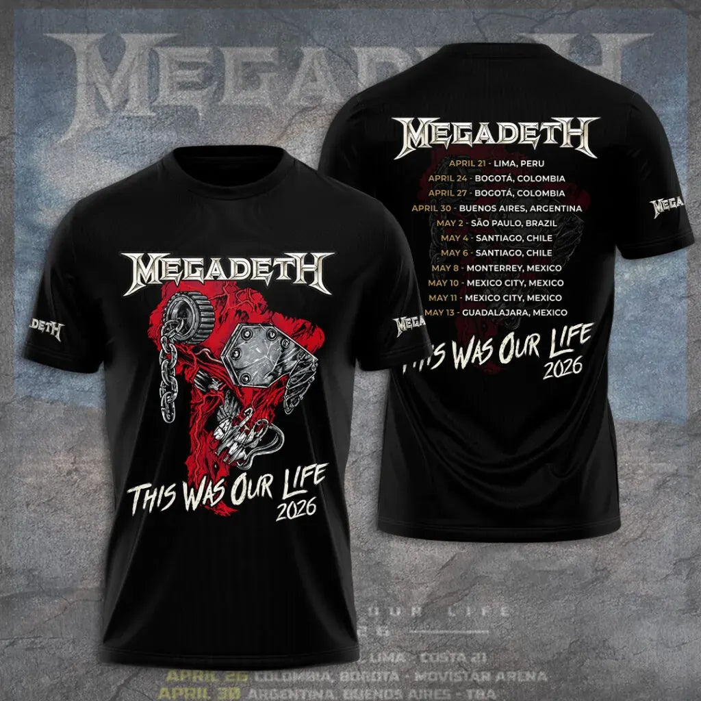 Men's American Thrash Metal Band Short-Sleeve T-Shirt