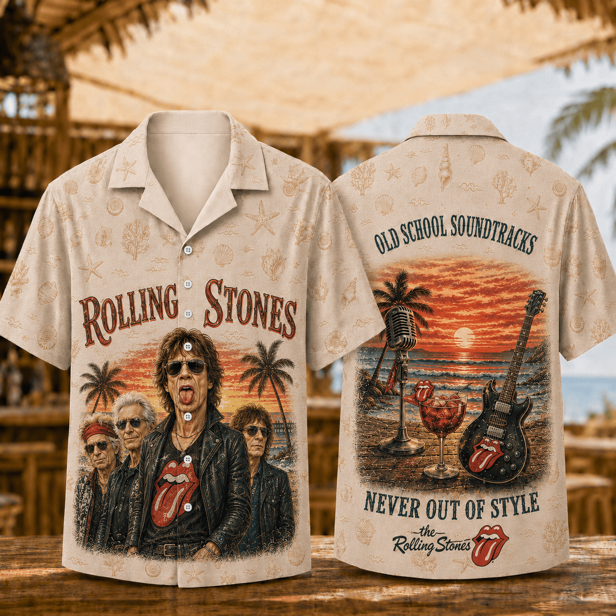 RNST | Premium Classic Rock Legend Hawaiian Shirt Old School Soundtracks Never Out Of Style BK