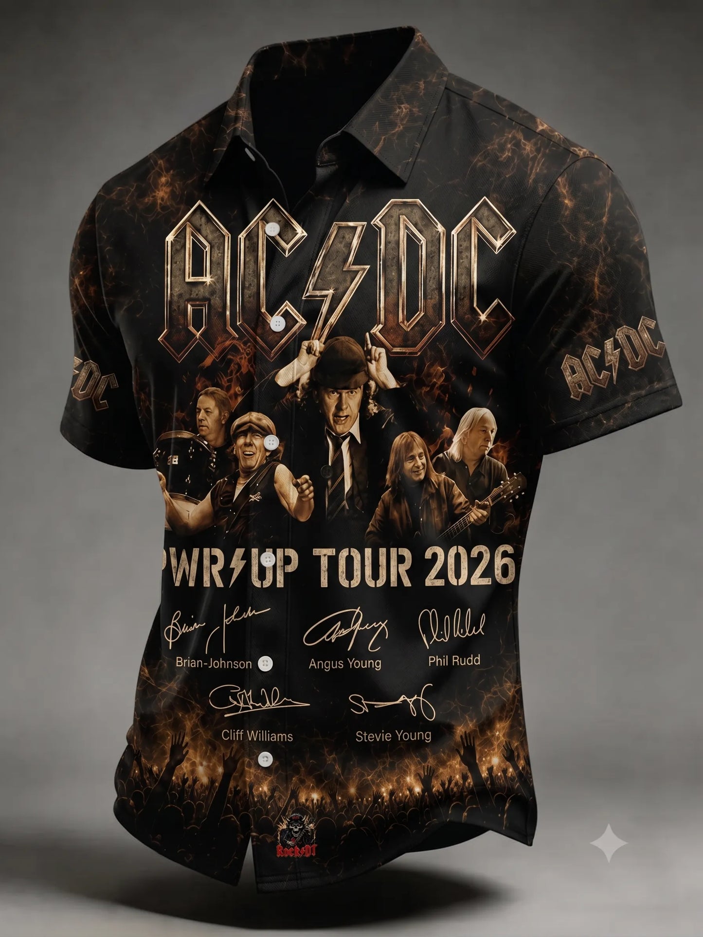 Vintage AC/DC Rock Band Fan Shirt