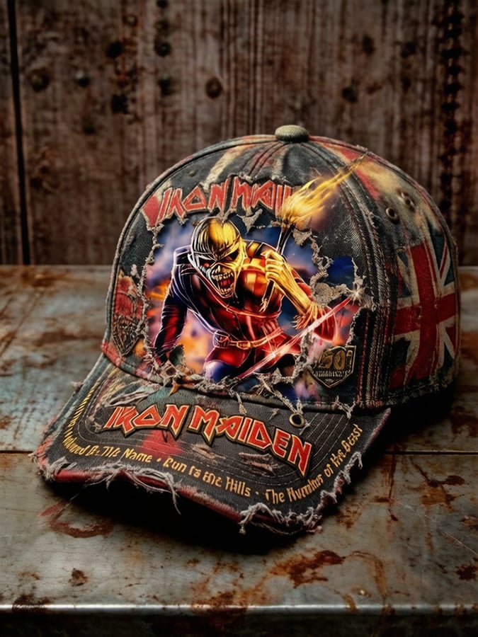 Unisex England Heavy Metal Band 2026 Tour Print Baseball Cap