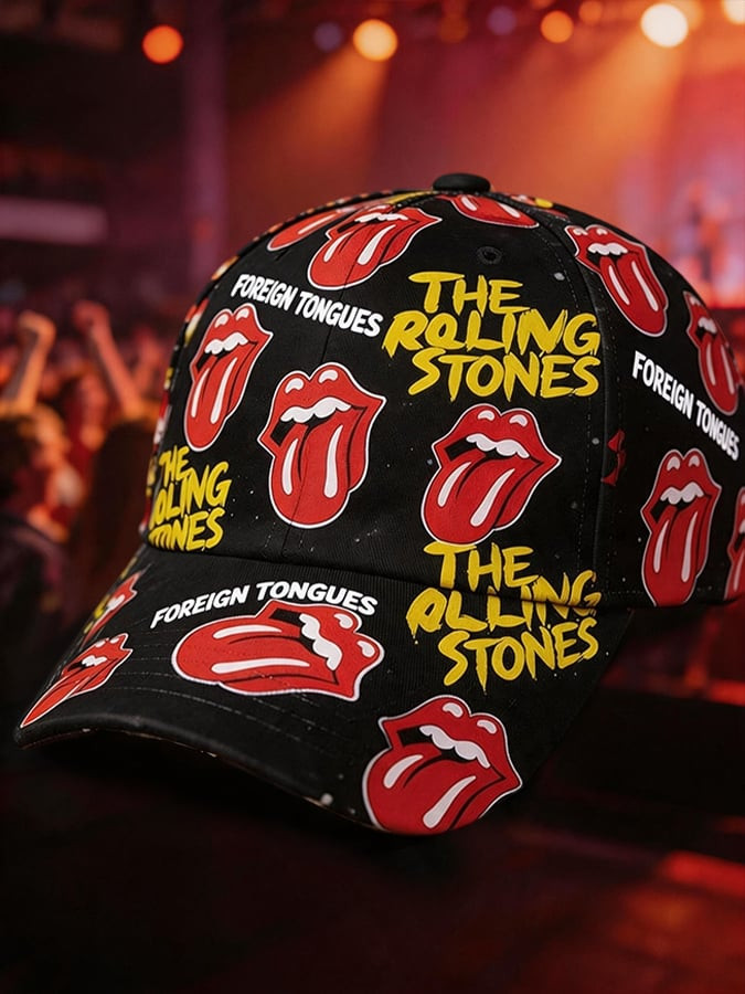 Women's Casual British Rock Band Print Baseball Cap