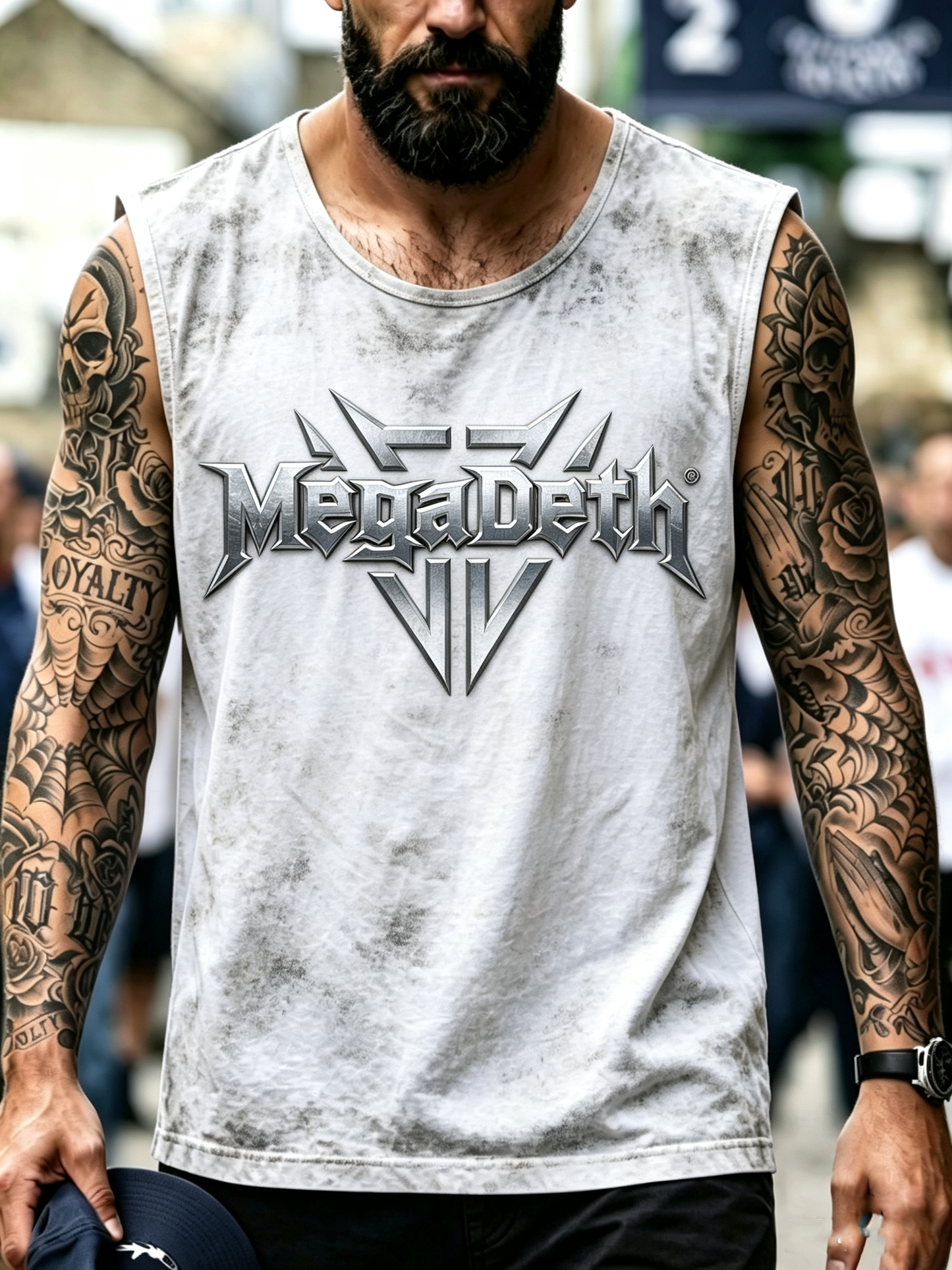 Men's American Thrash Metal Band Fans Print Tank Top