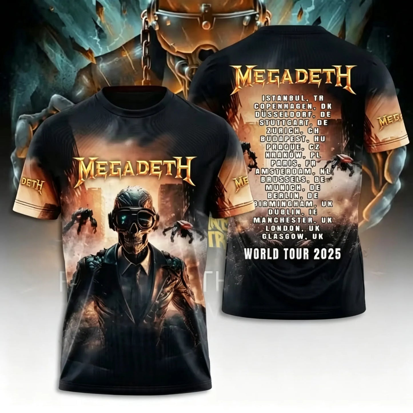 Men's American Thrash Metal Band Short-Sleeve T-Shirt