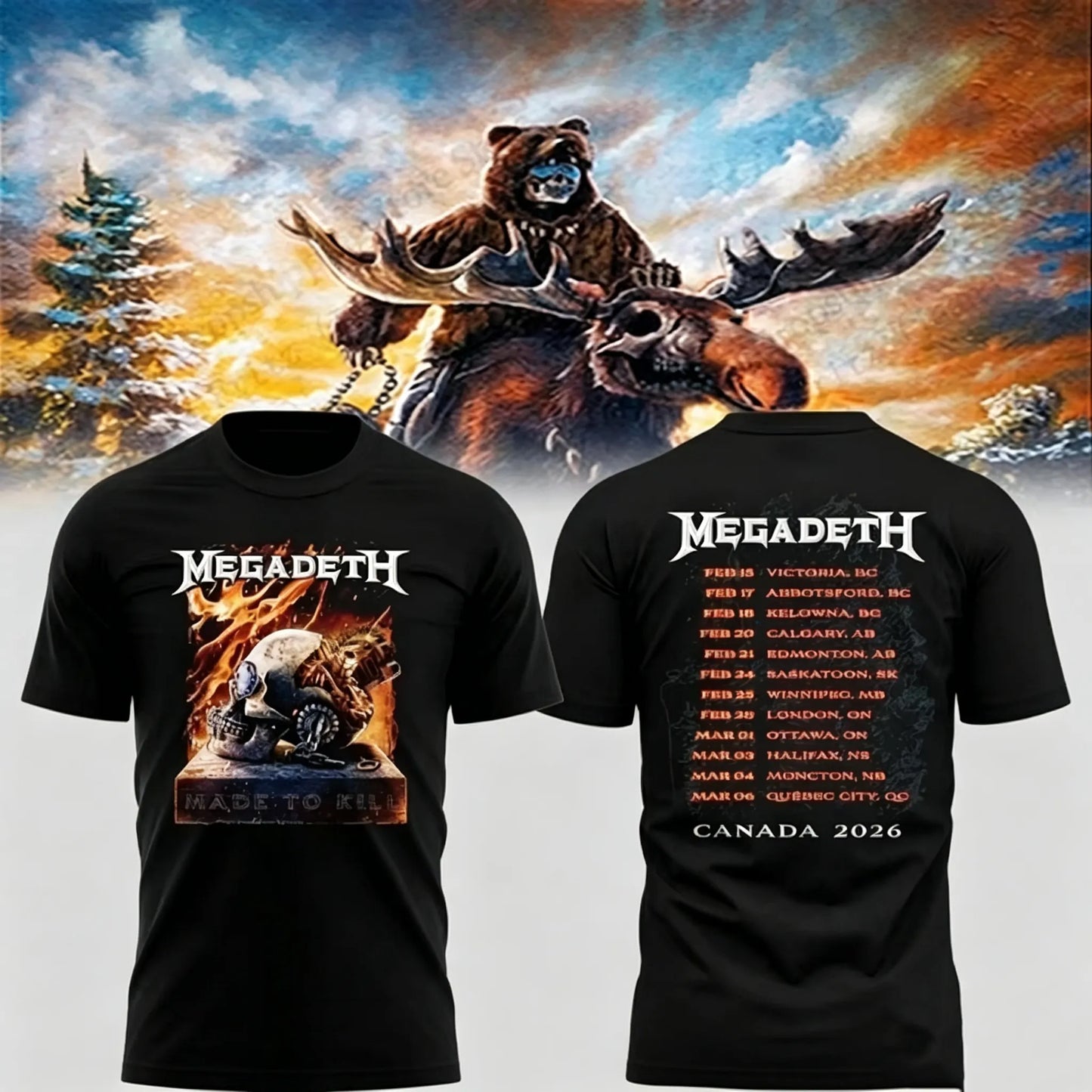 Men's American Thrash Metal Band Short-Sleeve T-Shirt