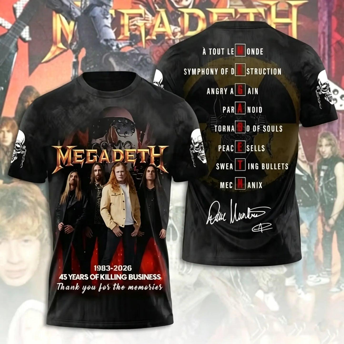 Men's American Thrash Metal Band Short-Sleeve T-Shirt