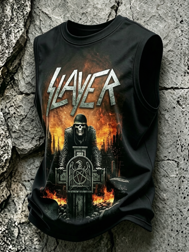 Men's Slayer Fans Print Tank Top