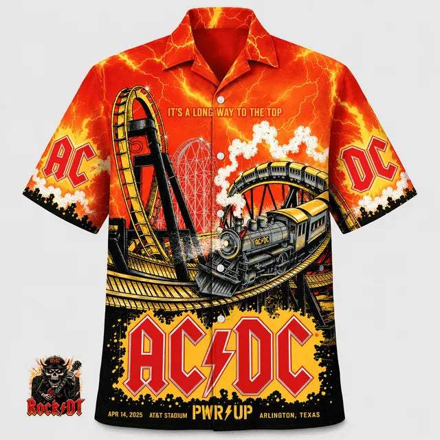Men's Retro AC/DC Band Rock Fan Shirt