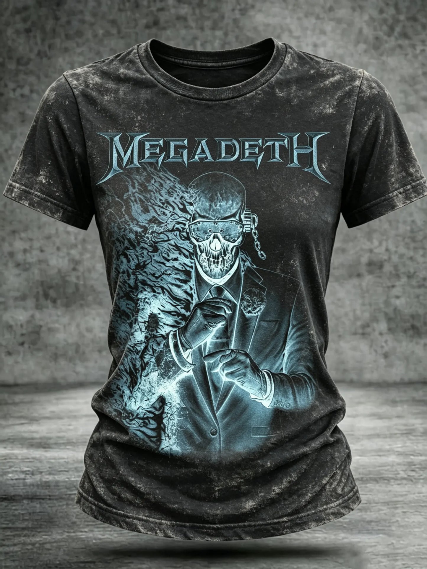 Women's Casual American Thrash Metal Band Print T-Shirt