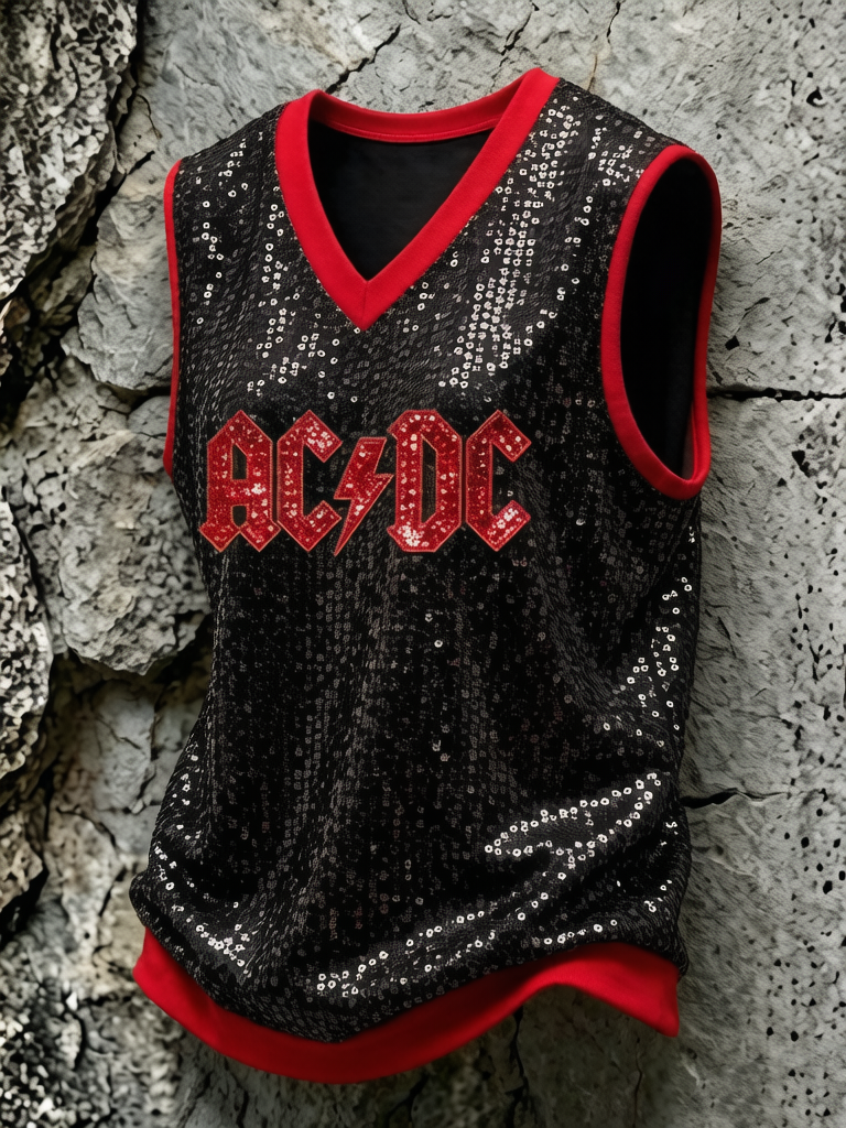 Women's ACDC Band Print Tank Top