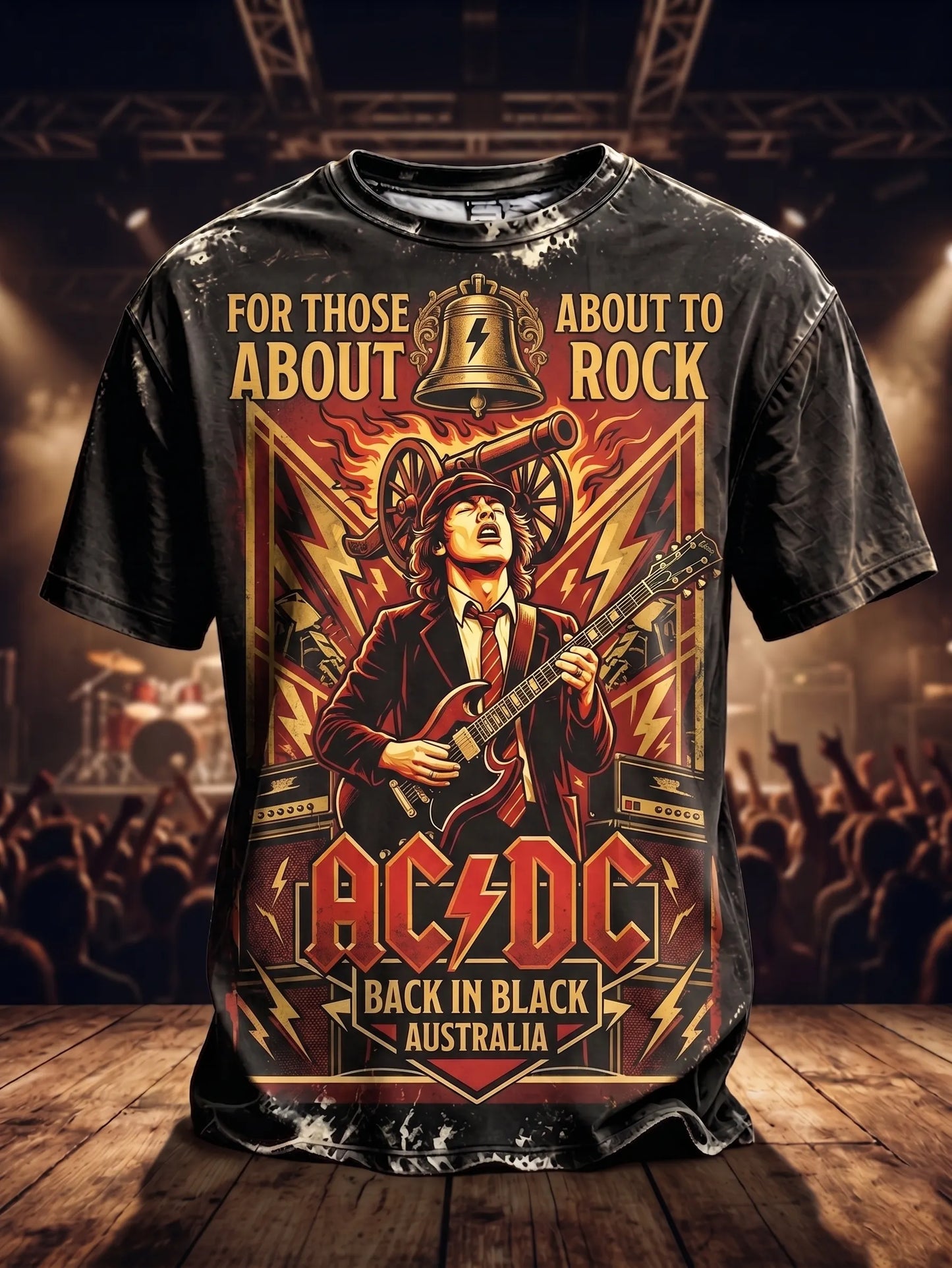 AC/DC Rock Band Fan Retro T-Shirt