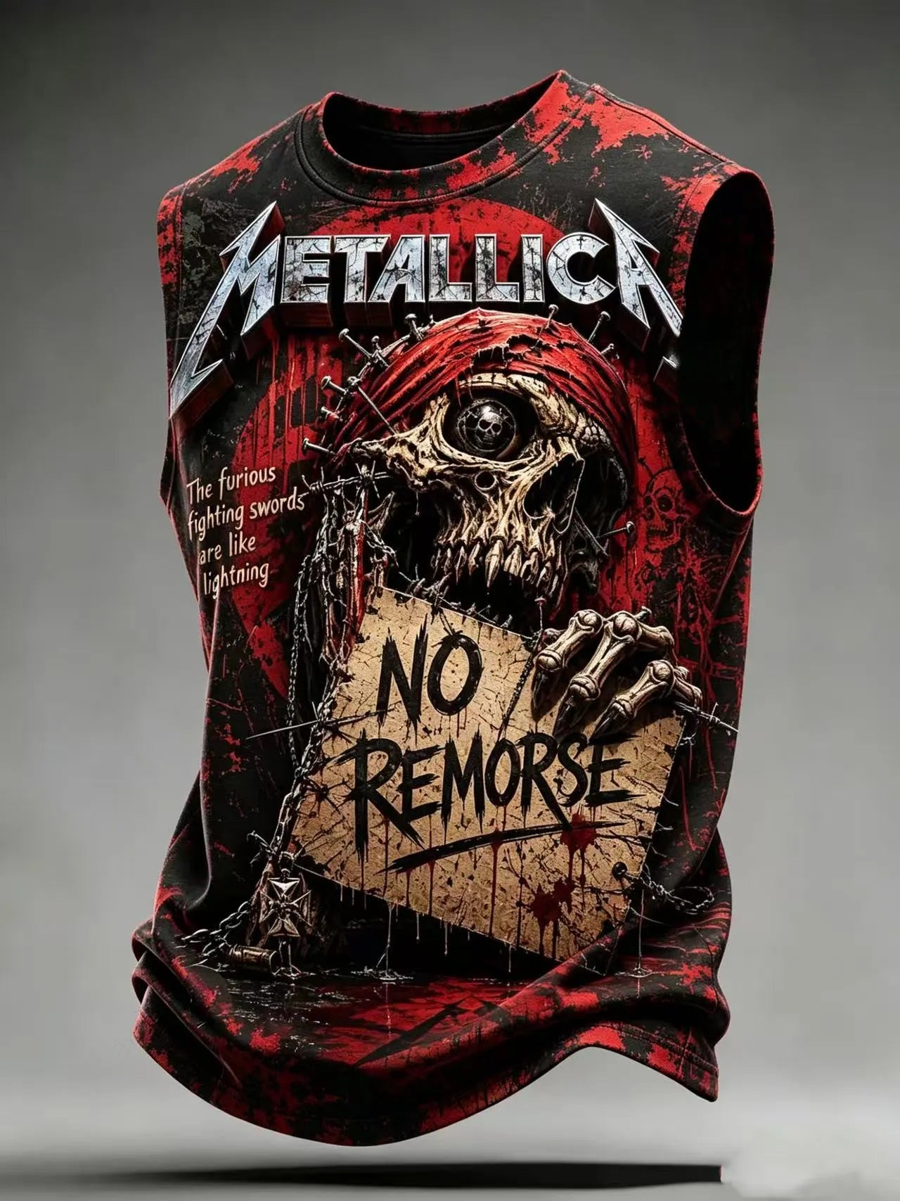 Men's Metallica Fans Print Tank Top