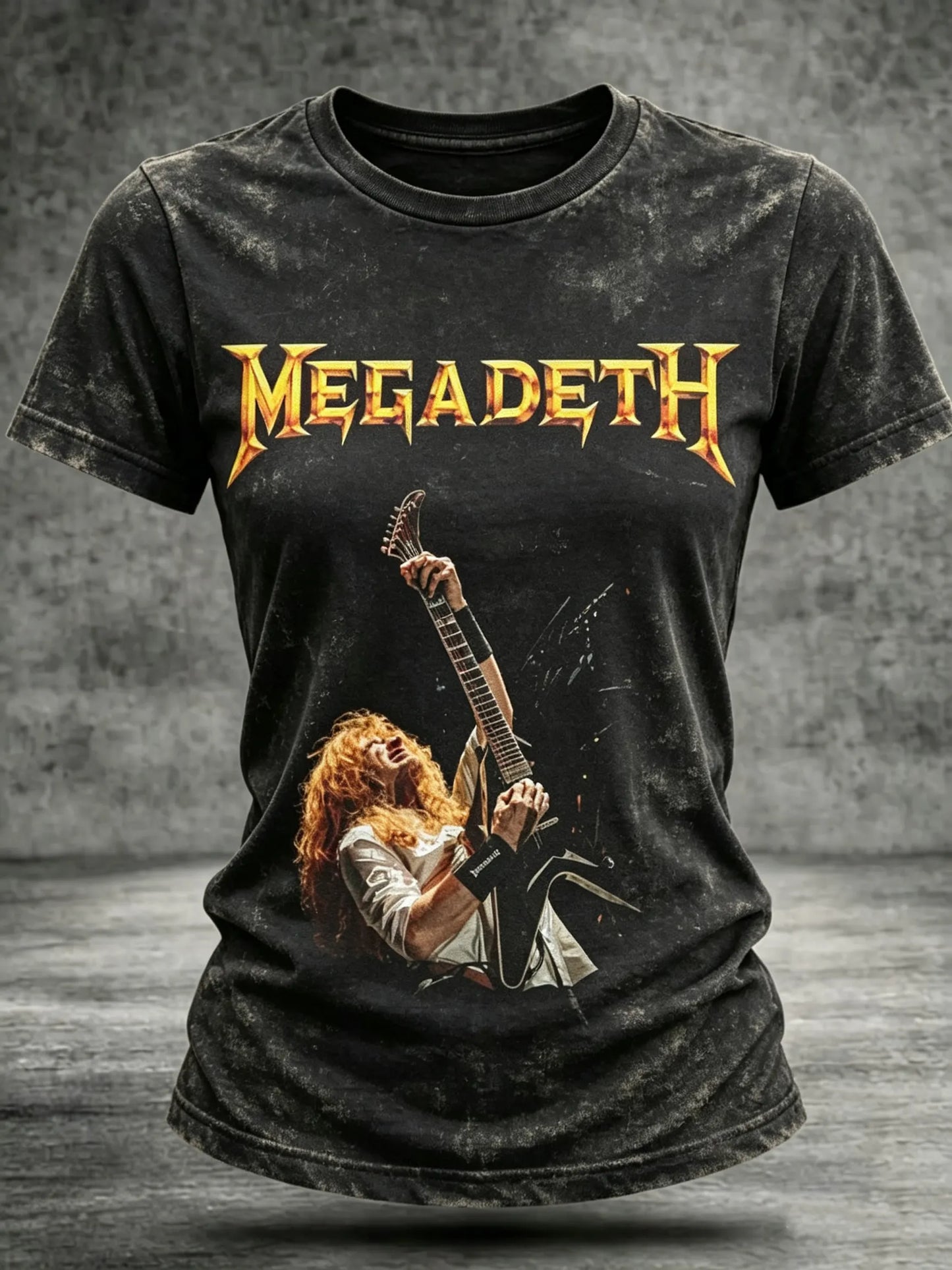 Women's Casual American Thrash Metal Band Print T-Shirt