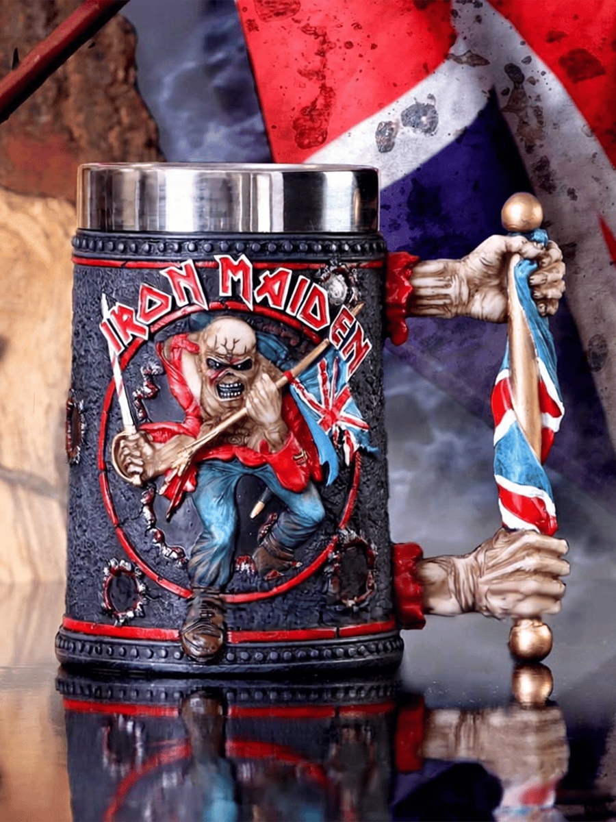 New Iron Maiden band merchandise mascot water bottle