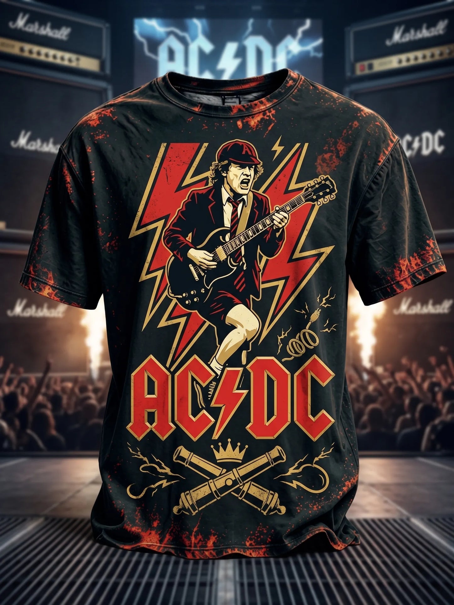 AC/DC Rock Band Fan Retro T-Shirt