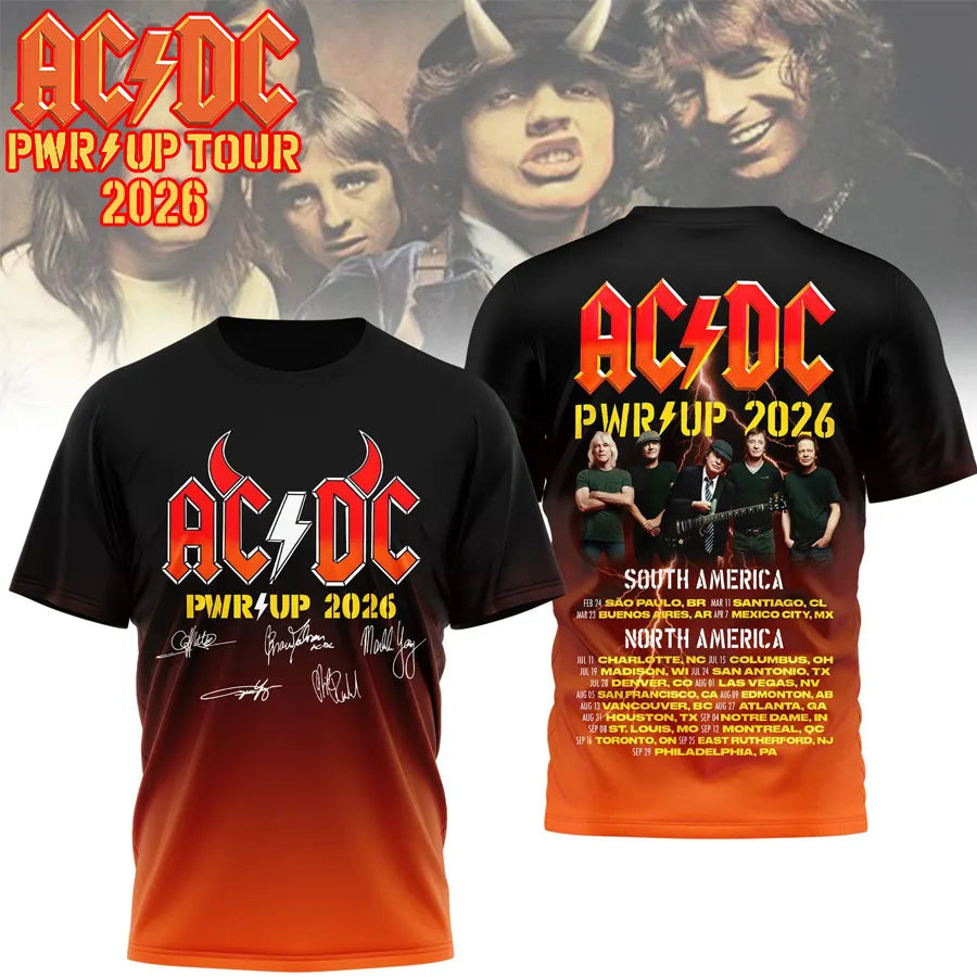 AC/DC Rock Band Fan Retro T-Shirt