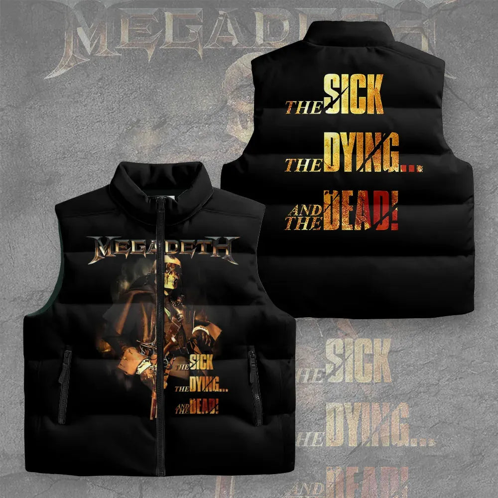 Men's American Thrash Metal Band Print Jacket