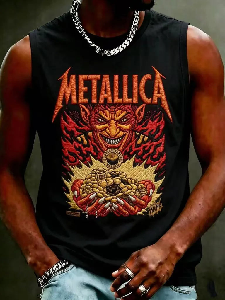 Men's Metallica Fans Print Tank Top