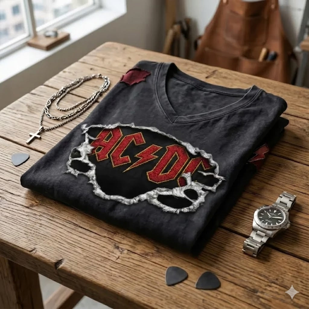 AC/DC Rock Band Fan Retro T-Shirt