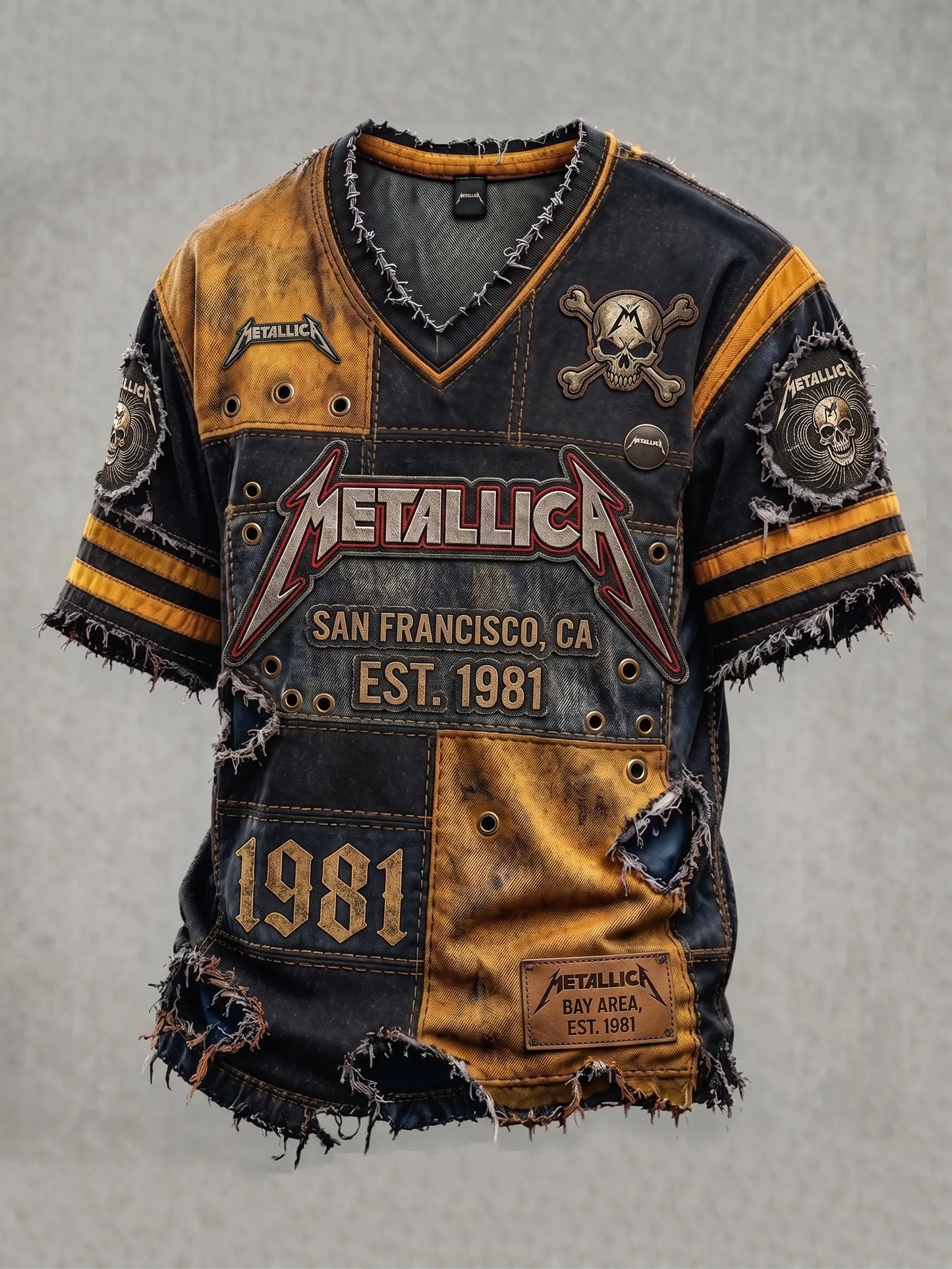 Men's Metallica Fans Print Casual T-Shirt