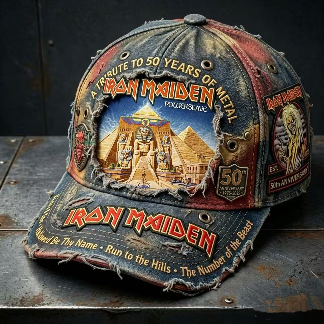 Unisex England Heavy Metal Band 2026 Tour Print Baseball Cap
