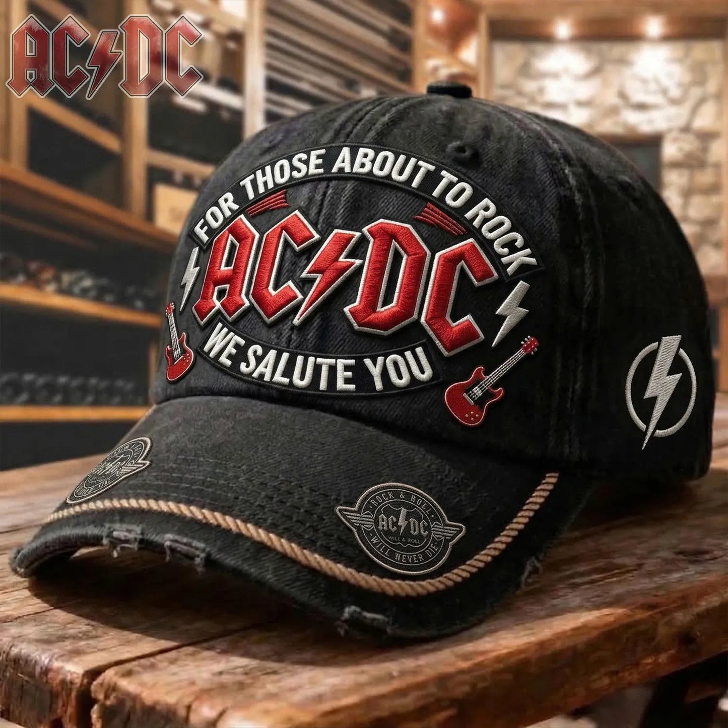 Vintage AC/DC Rock Band Fan Hat