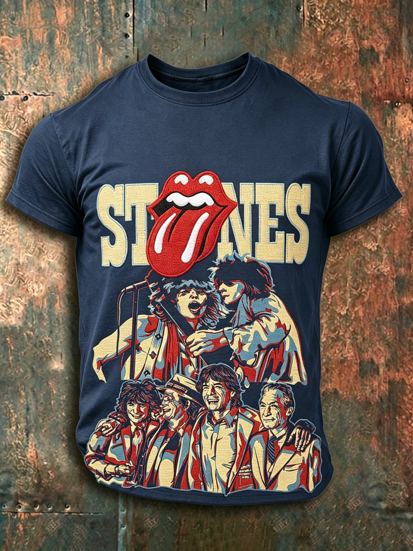 Men's Rock Band Print T-Shirt