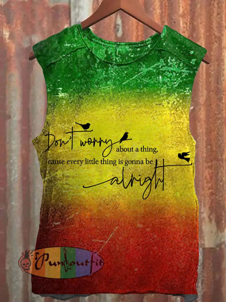 Men's 'Every little thing is gonna be alright' tank top