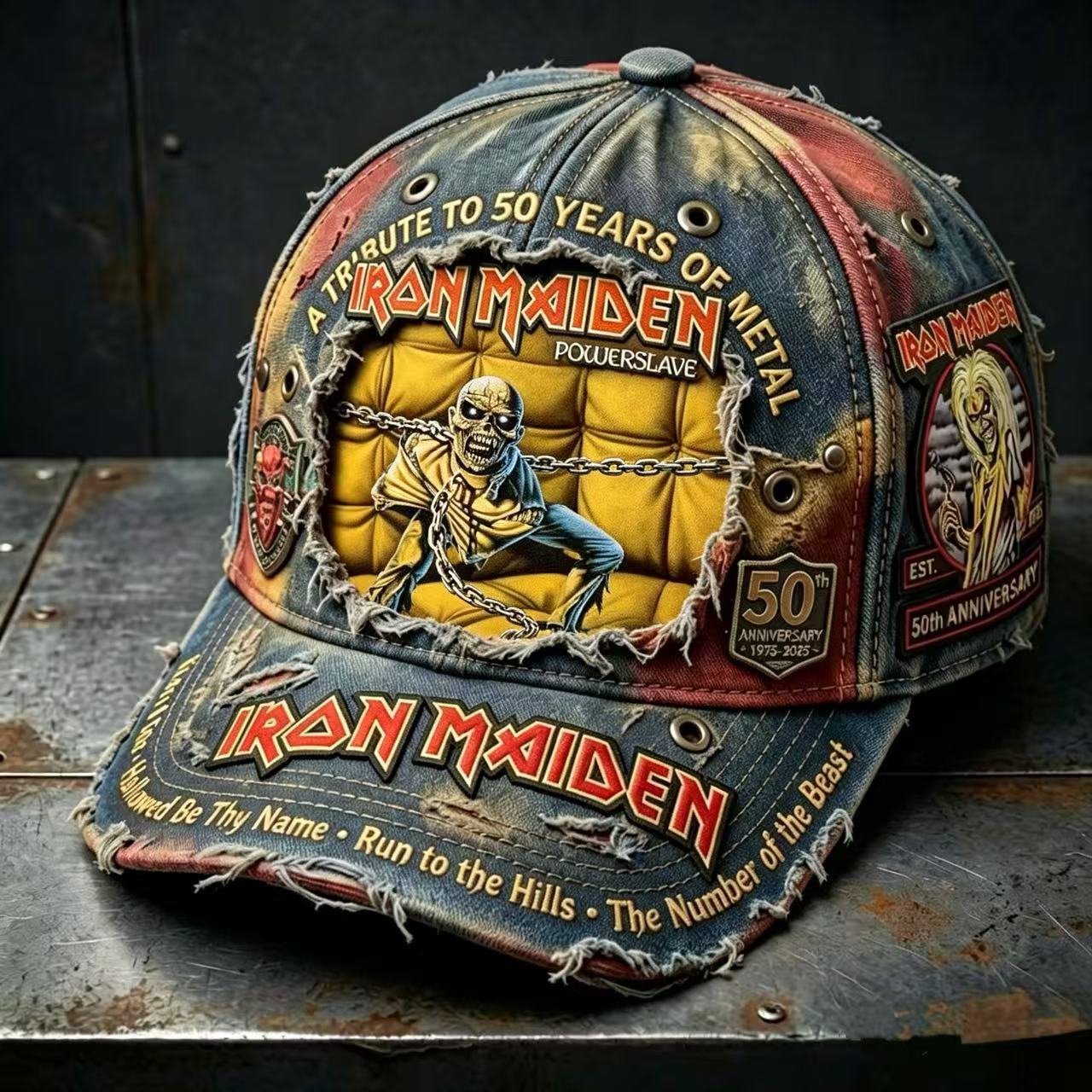 Unisex England Heavy Metal Band 2026 Tour Print Baseball Cap