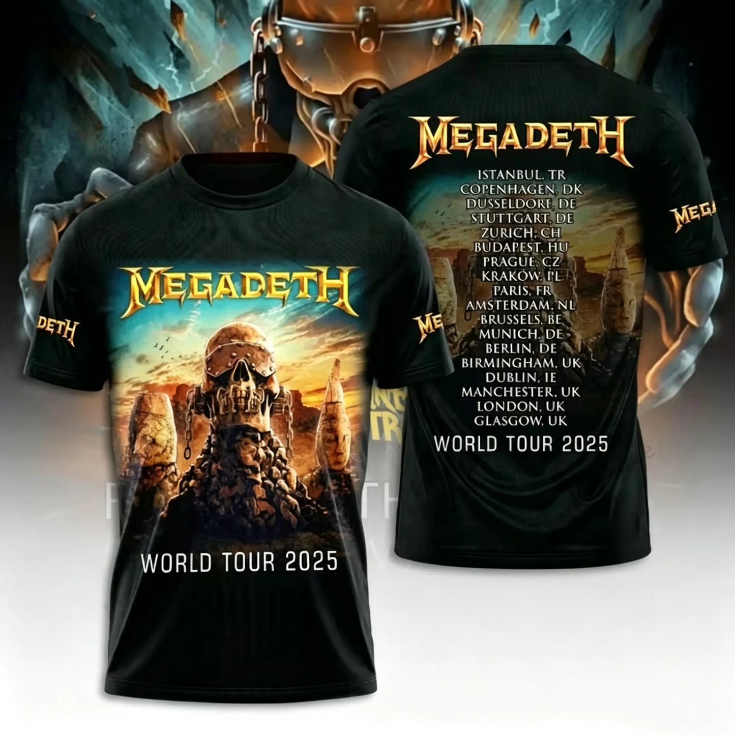 Men's American Thrash Metal Band Short-Sleeve T-Shirt