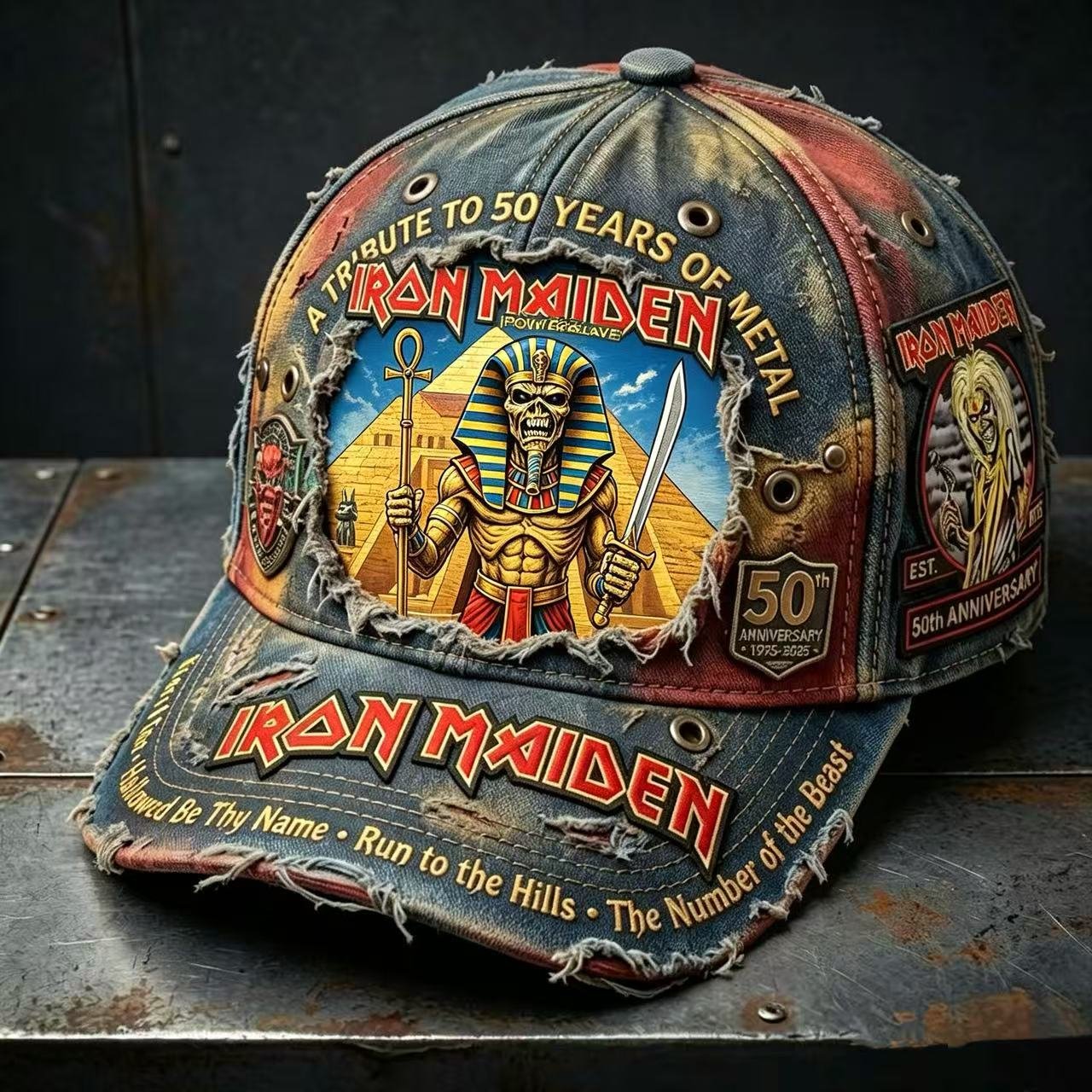 Unisex England Heavy Metal Band 2026 Tour Print Baseball Cap