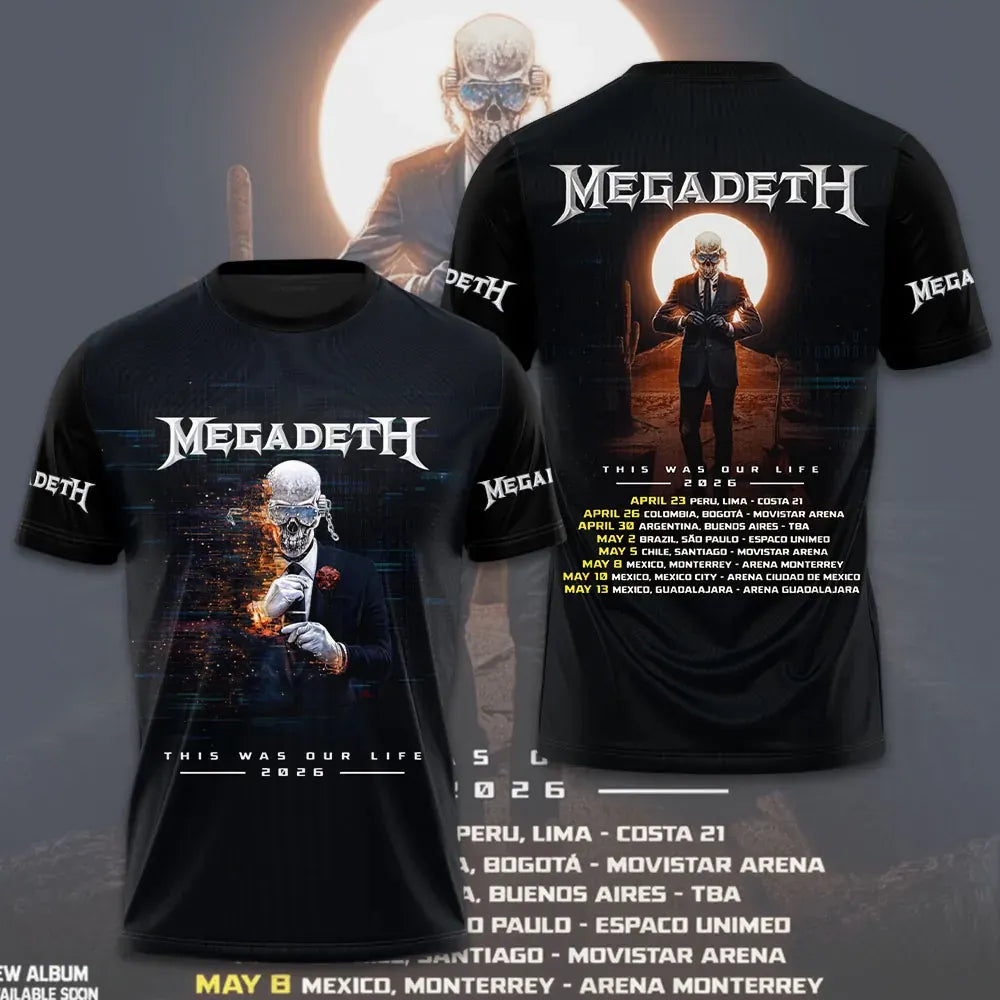 Men's American Thrash Metal Band Short-Sleeve T-Shirt