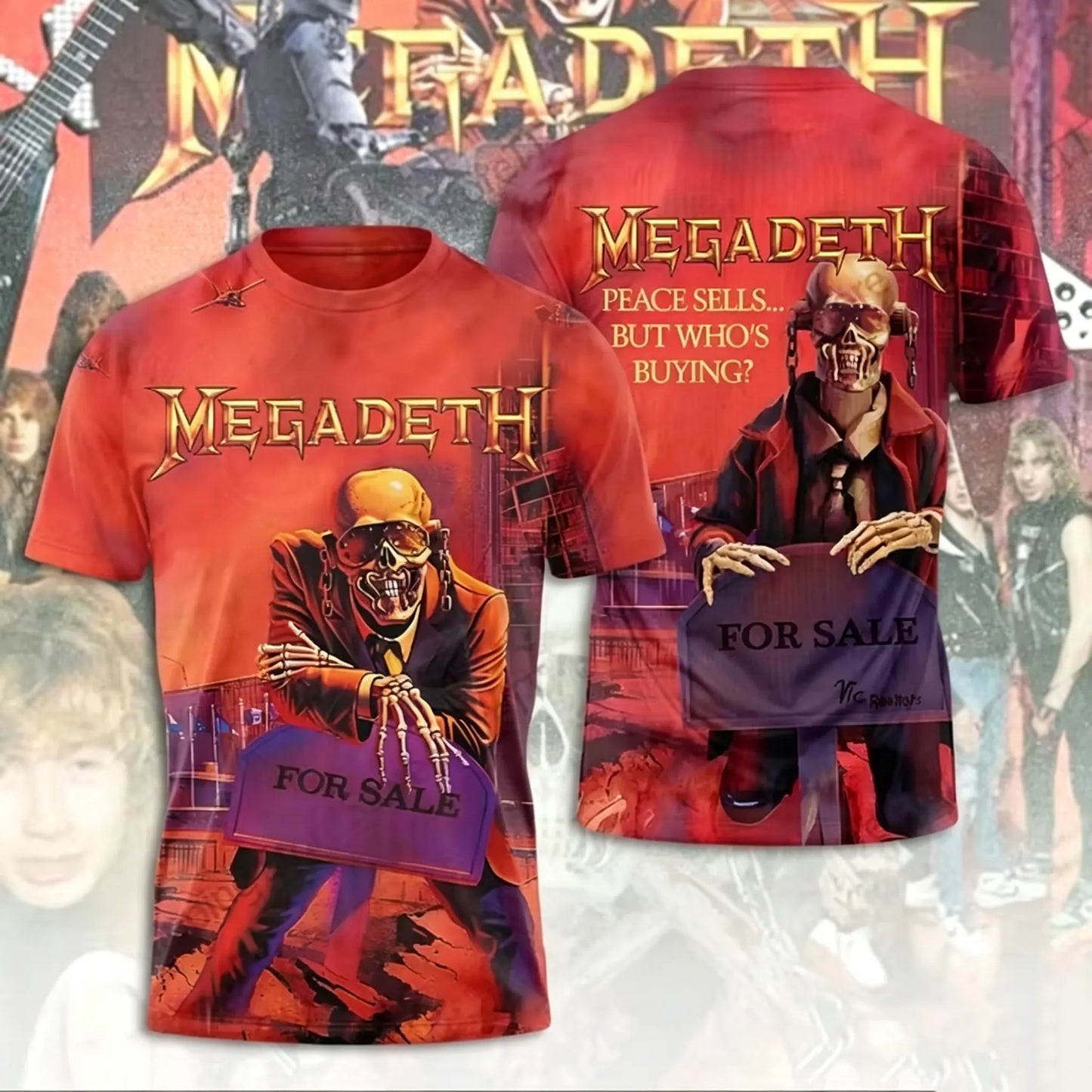 Men's American Thrash Metal Band Short-Sleeve T-Shirt