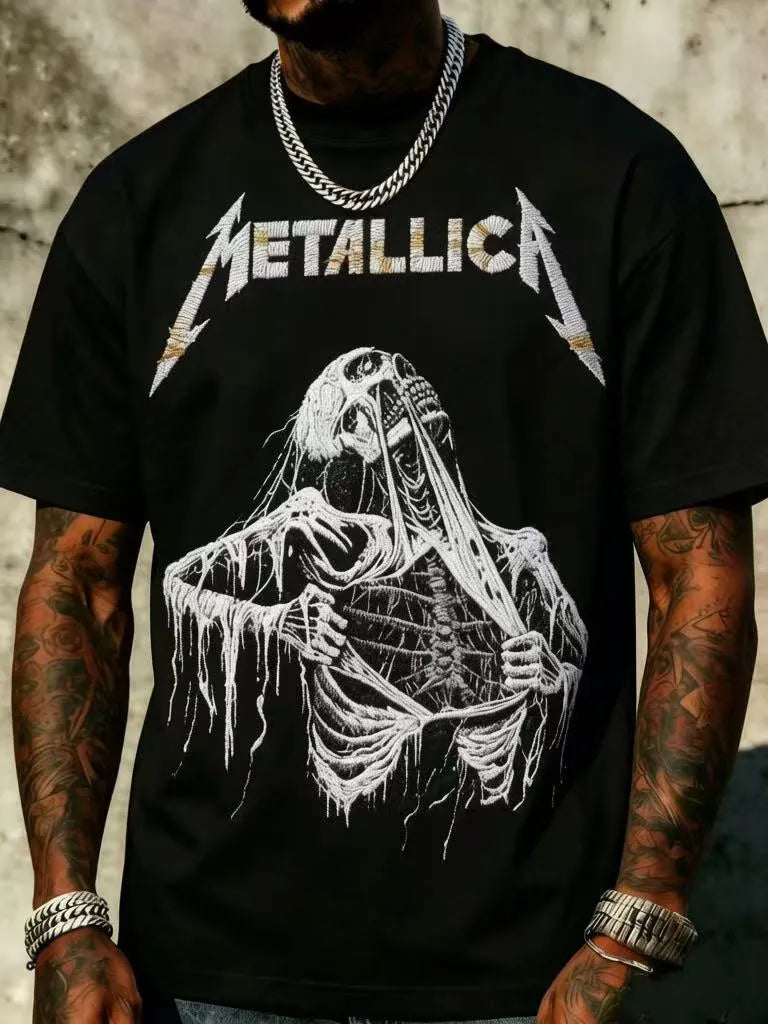 Men's Metallica Fans Print T-Shirt