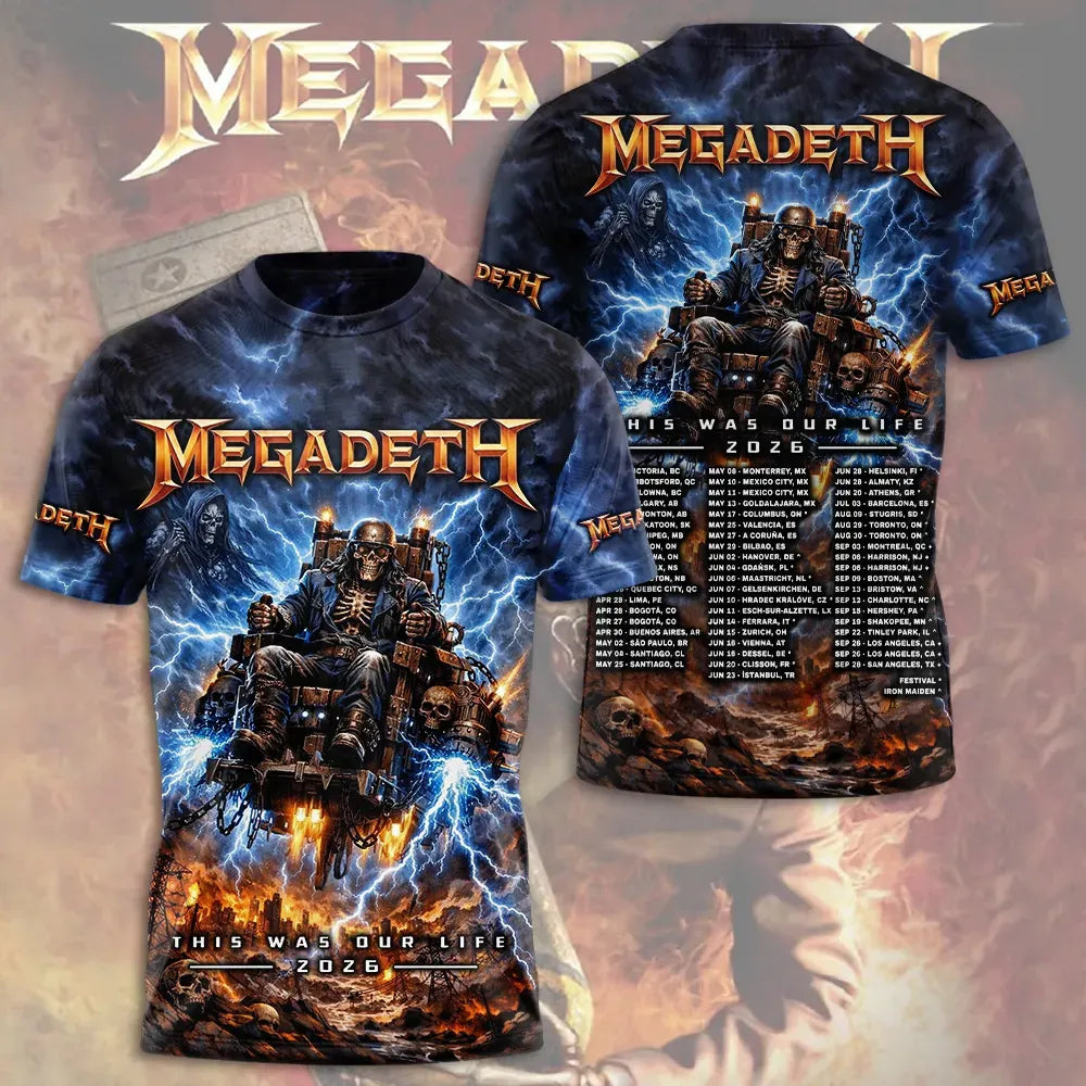 Men's American Thrash Metal Band Short-Sleeve T-Shirt