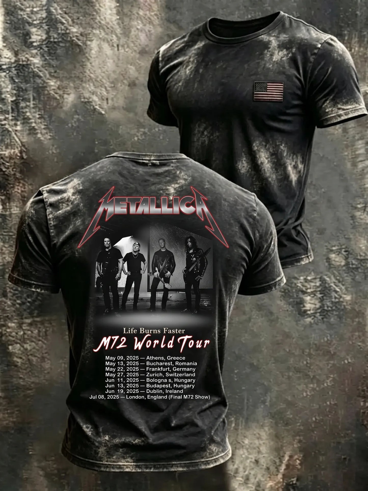 Men's Metallica Fans Print T-Shirt