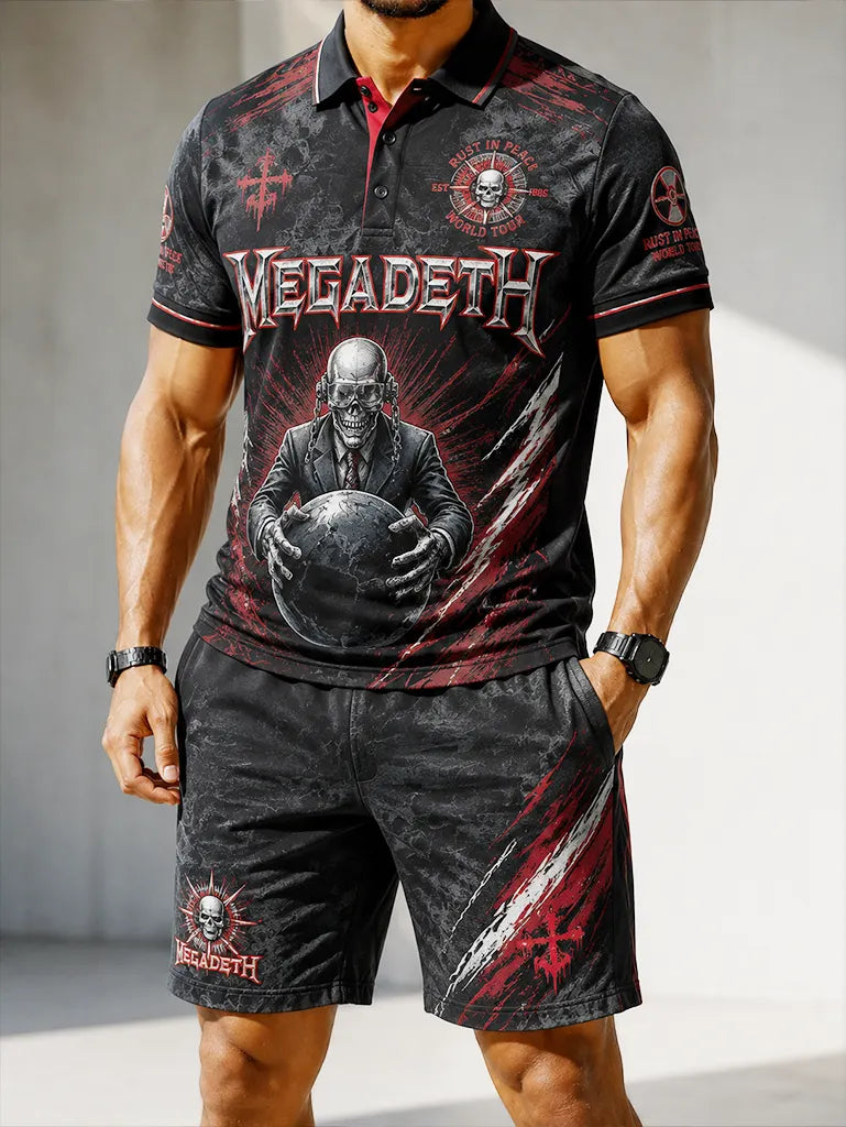 Men's Megadeth Rust In Peace Polo Set