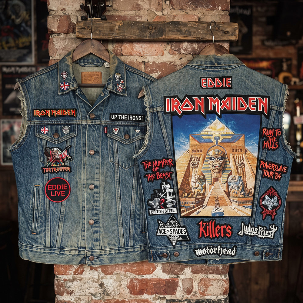 Iron Maiden Fan Vintage Denim Vest