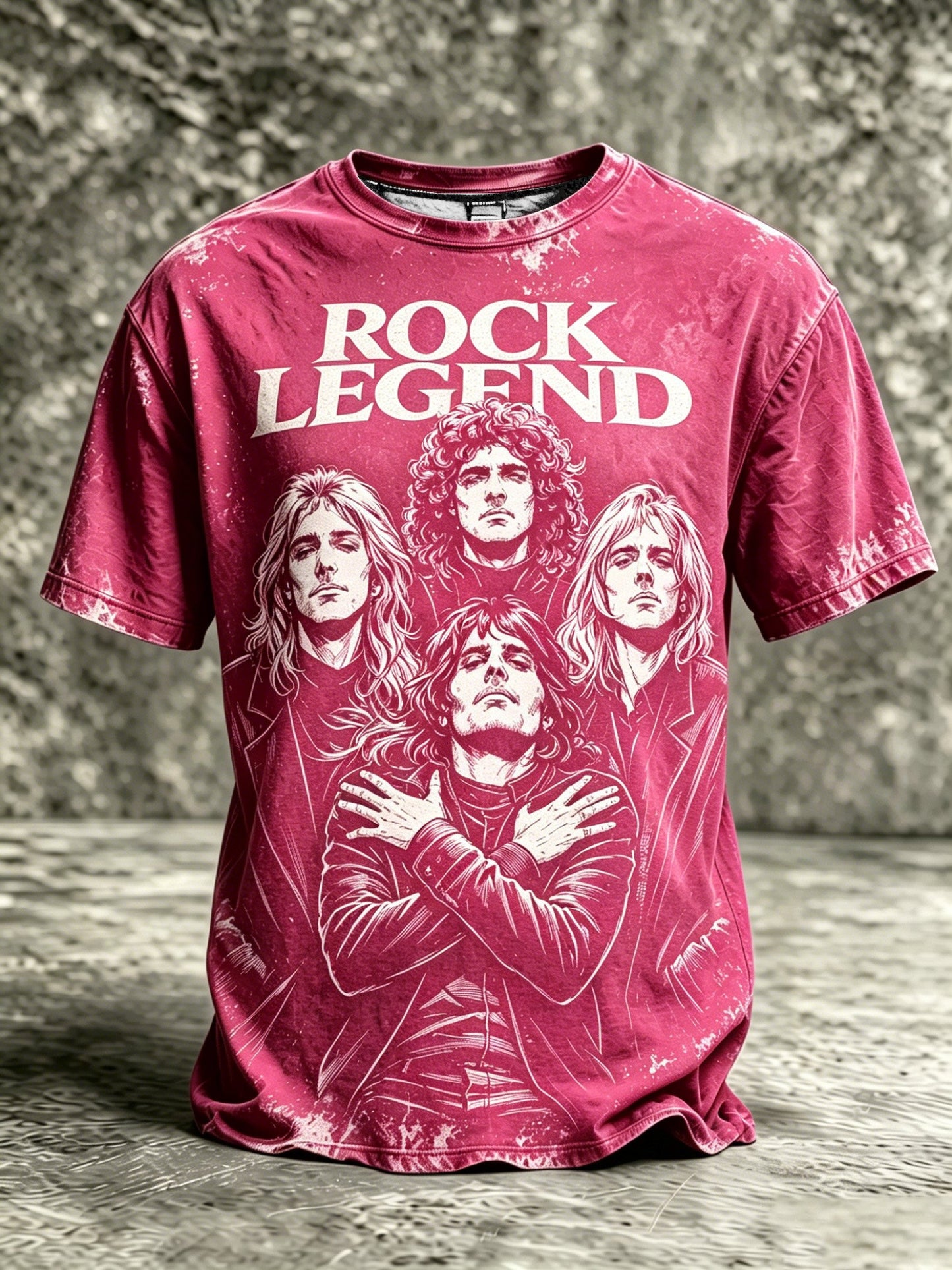 Men's Music-Print Casual Top