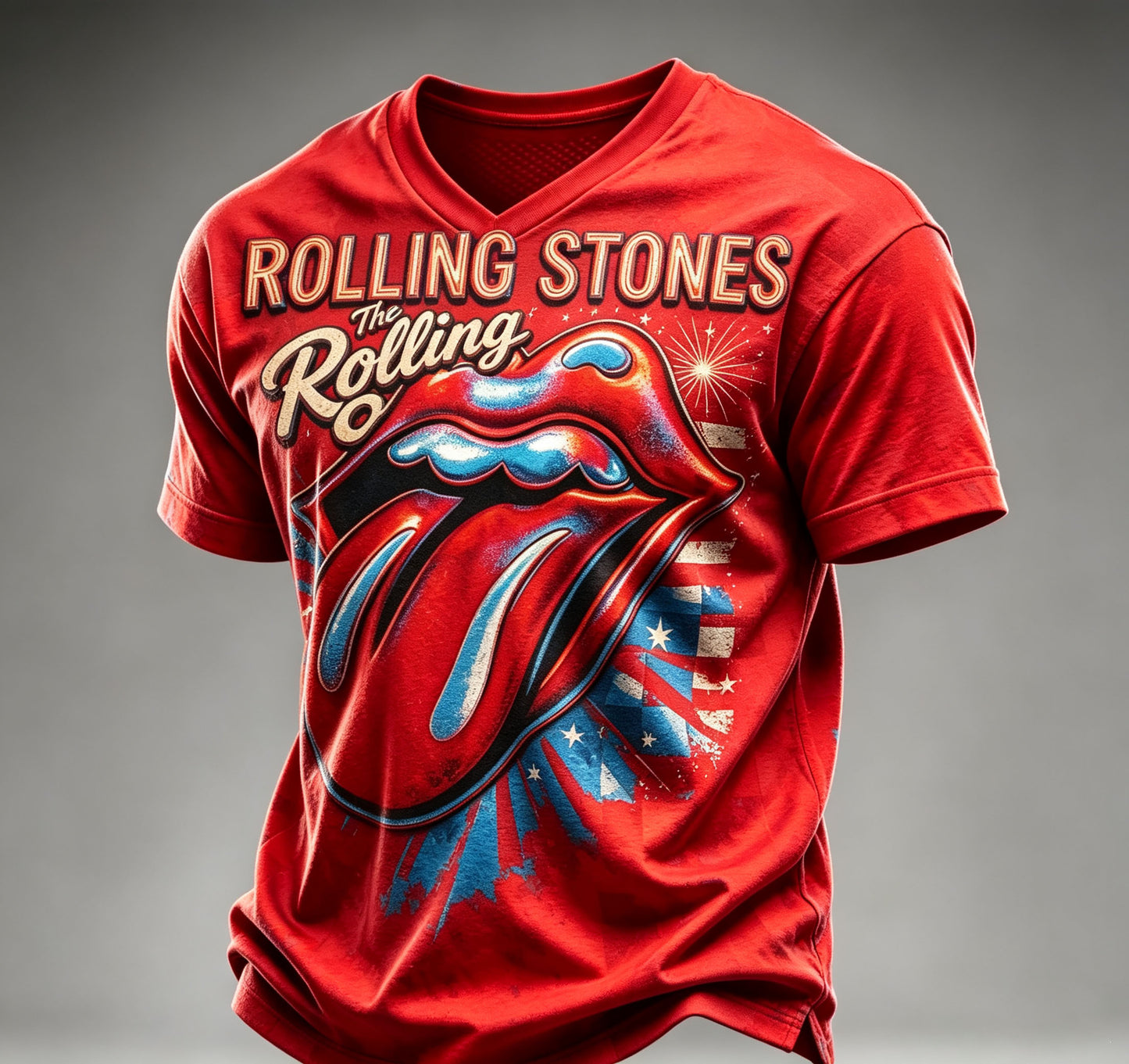 Men's British Rock Band Print Casual T-Shirt(NY)