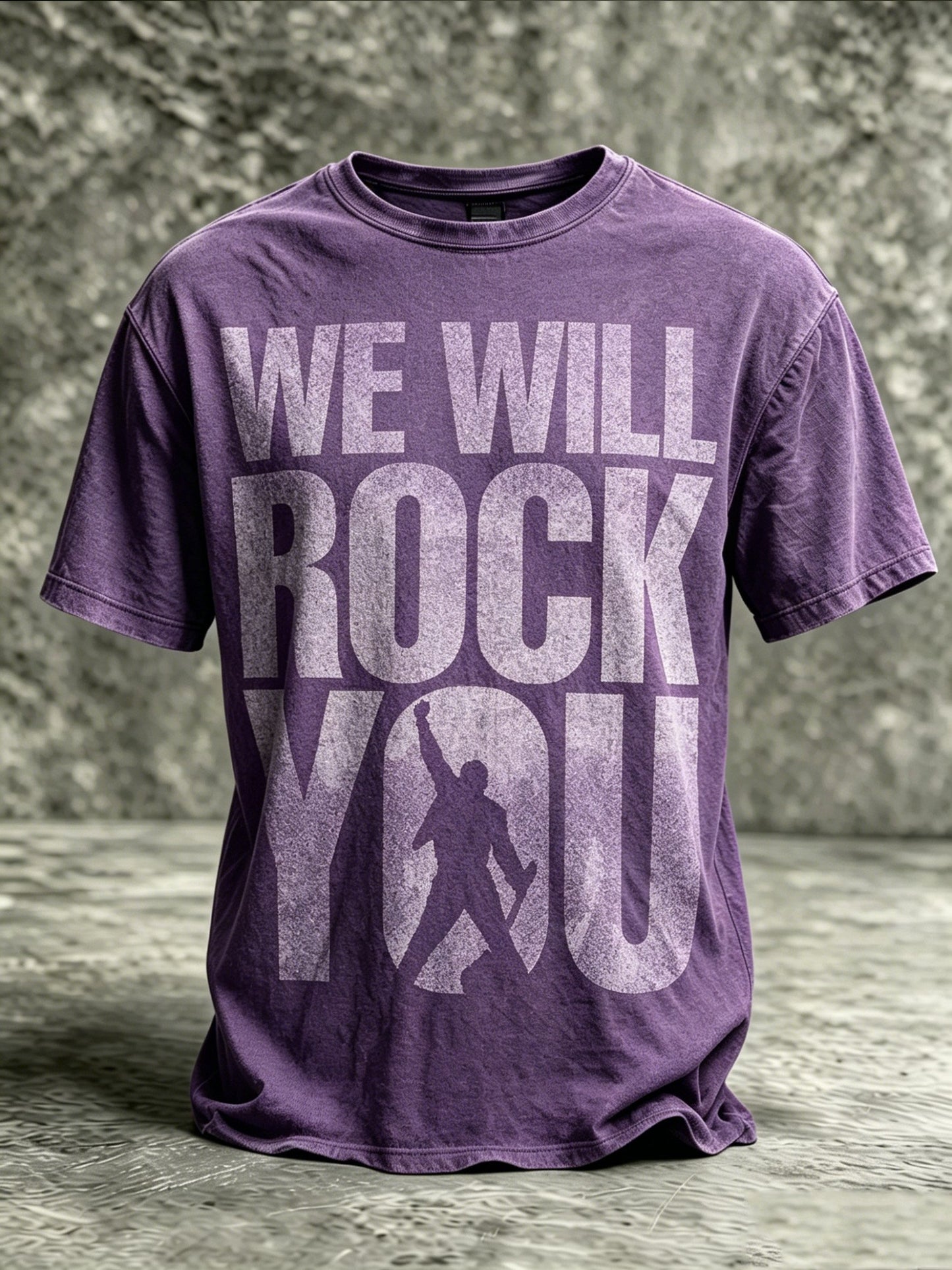 Men's Music-Print Casual Top