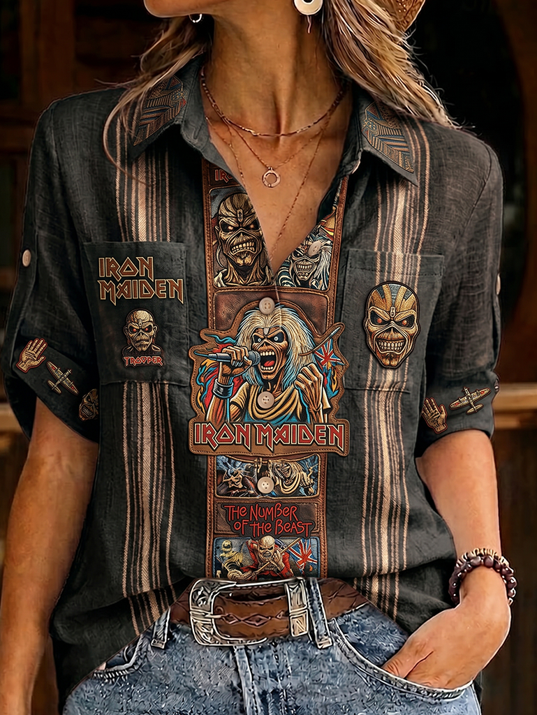 LADIES' IRON MAIDEN GRAF SHIRT