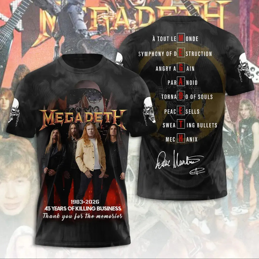 Men's American Thrash Metal Band Short-Sleeve T-Shirt