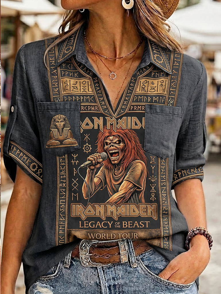 LADIES' IRON MAIDEN GRAF SHIRT