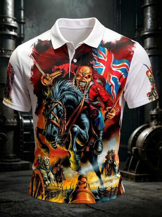 Men's Iron Maiden Tour Short-Sleeve Printed Polo Shirt