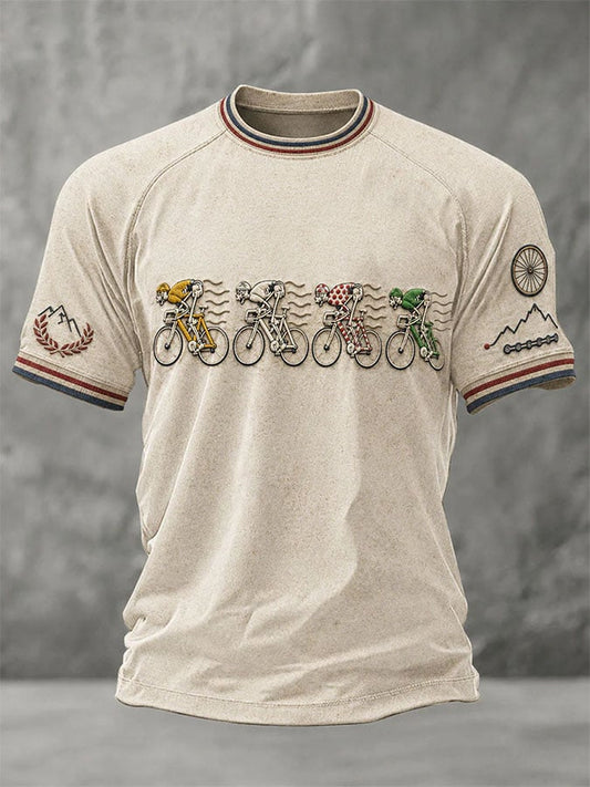 Men's Retro Print Short-Sleeve T-Shirt