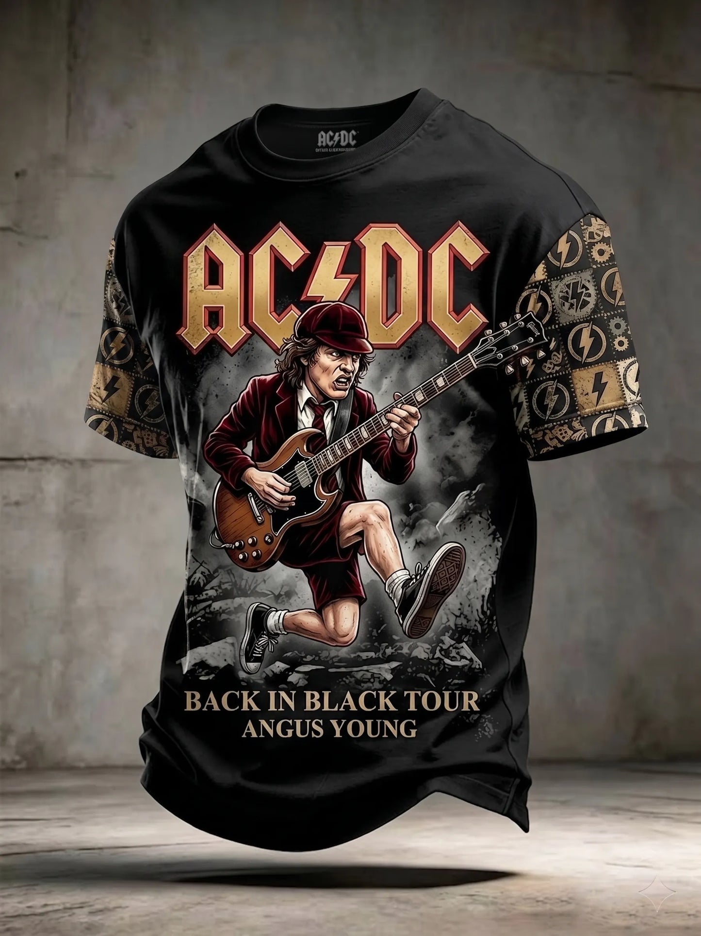 Men's Retro AC/DC Rock Band Fan T-Shirt