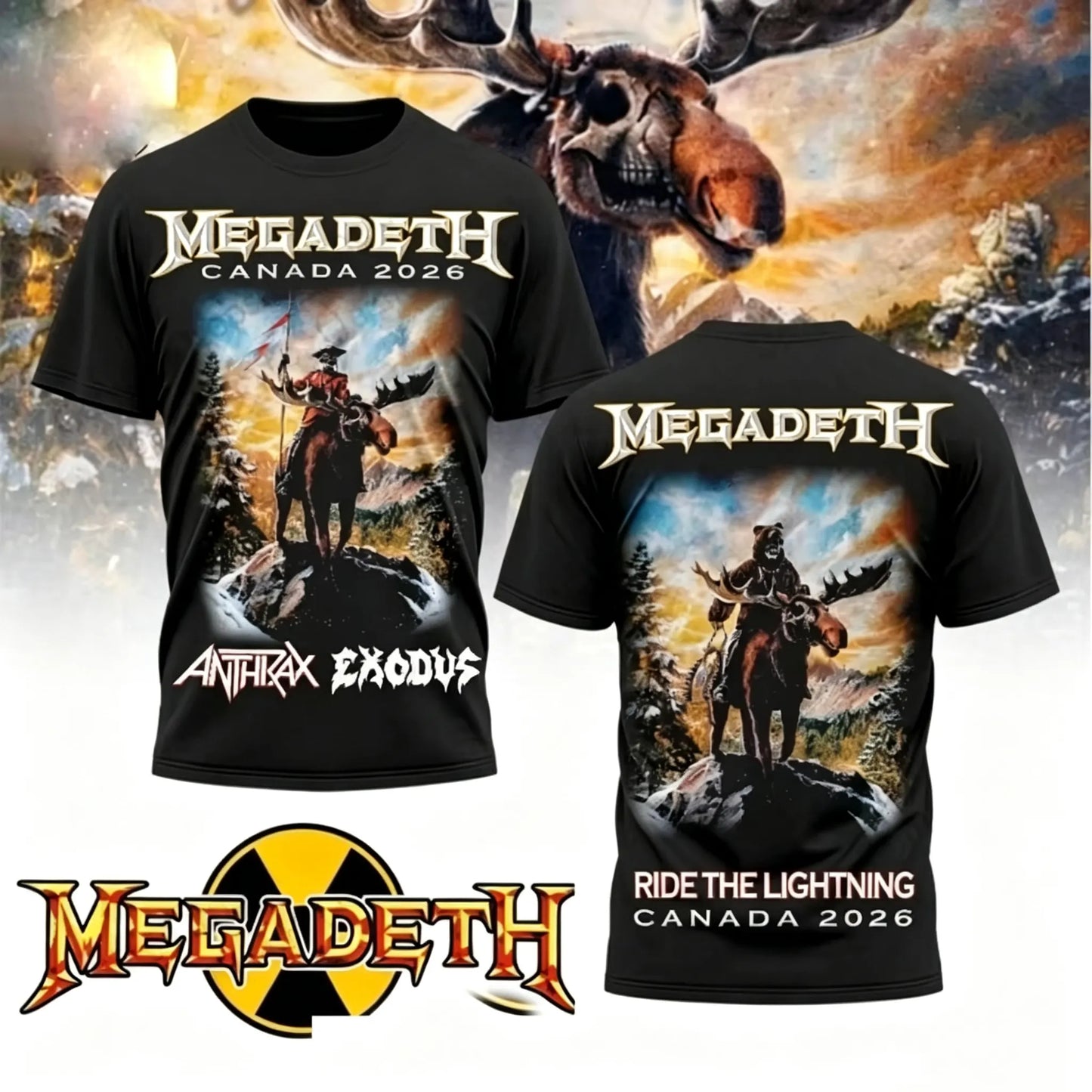 Men's American Thrash Metal Band Short-Sleeve T-Shirt
