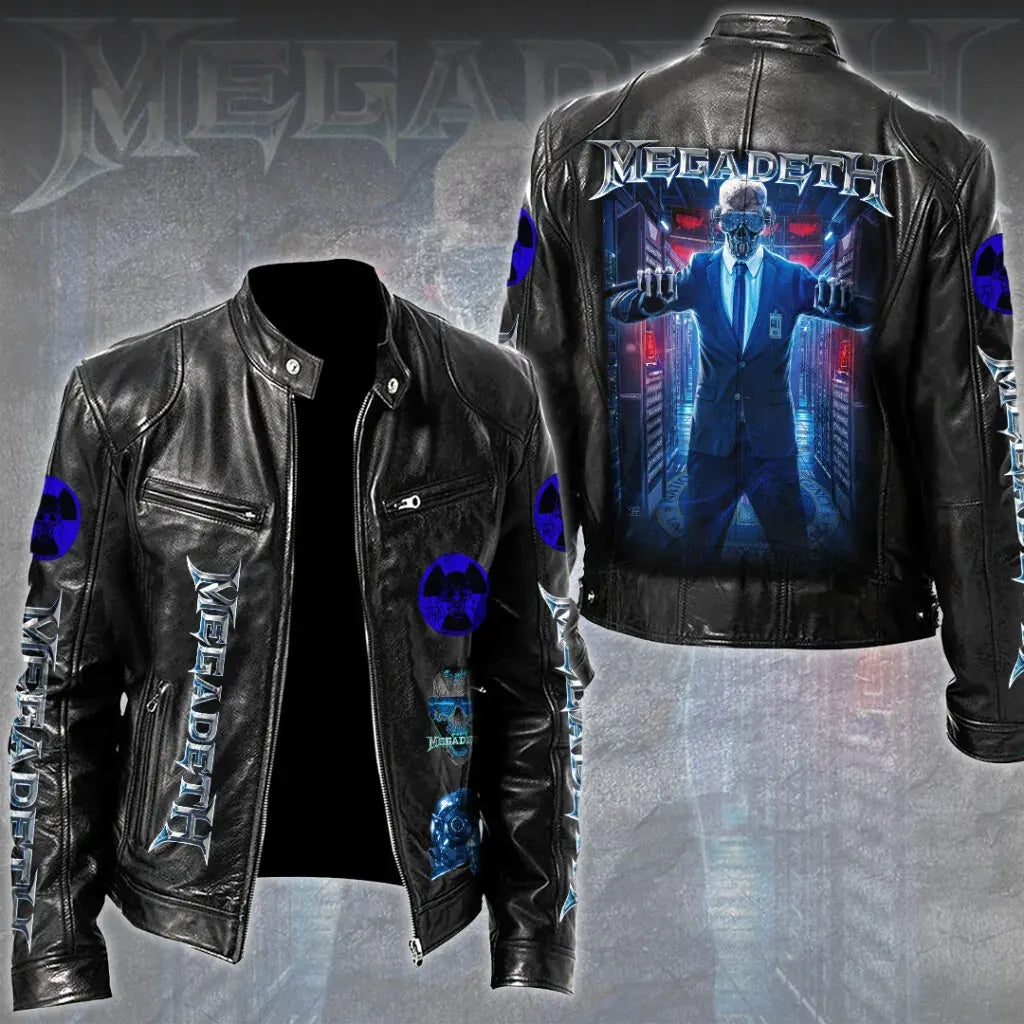 Men's American Thrash Metal Band Print Jacket