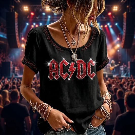 Women's Vintage AC/DC Fan T-Shirt