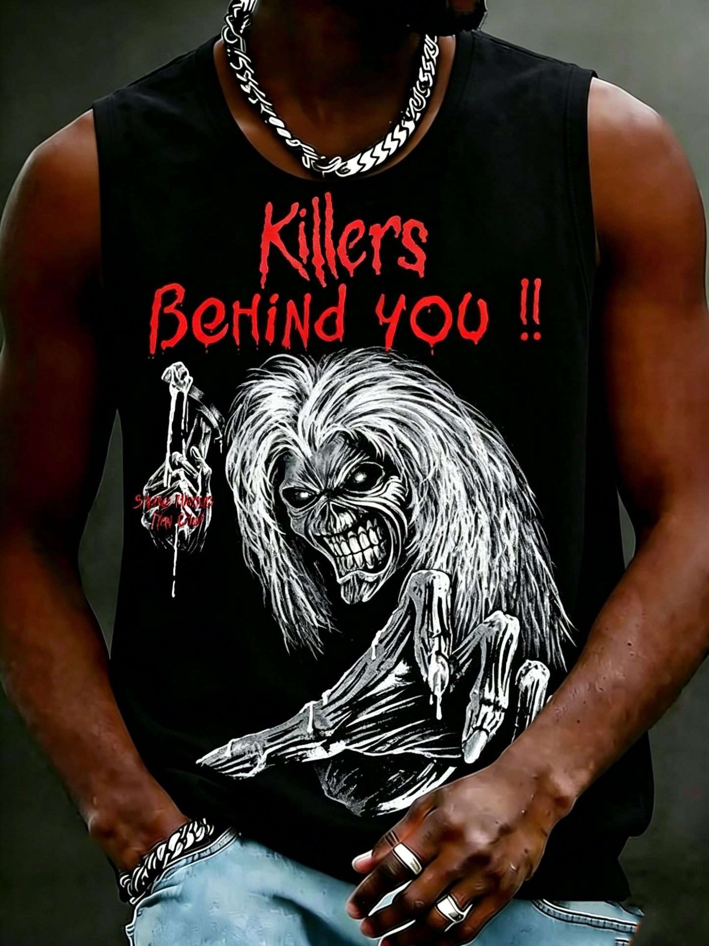 Men's Iron Maiden Fans Print Tank Top